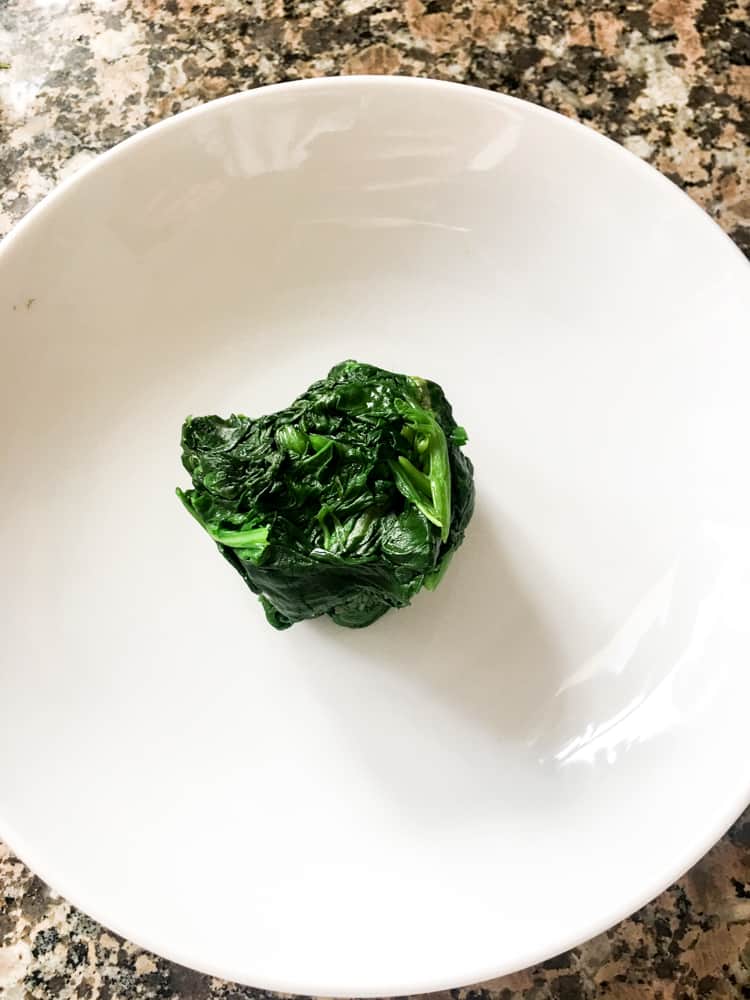 Japchae ingredient - spinach