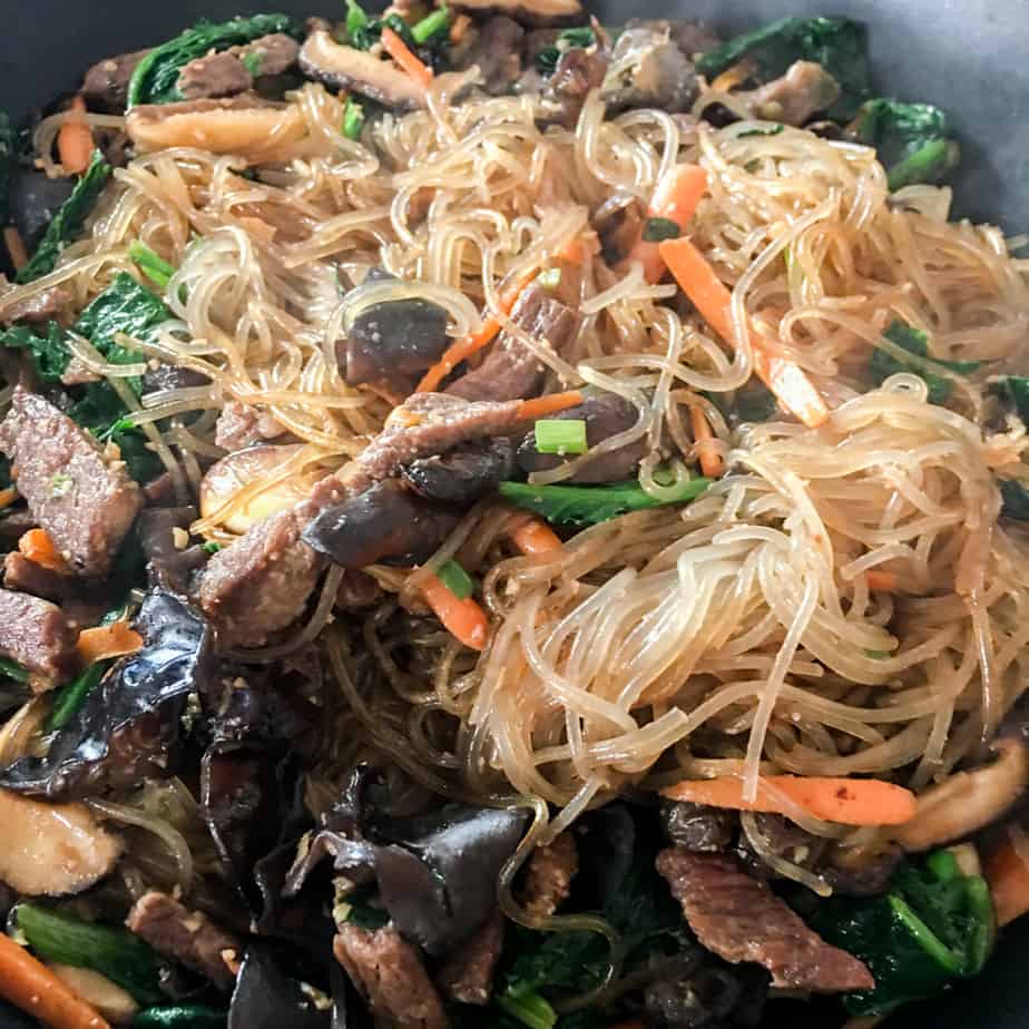 KOREAN NOODLES JAPCHAE