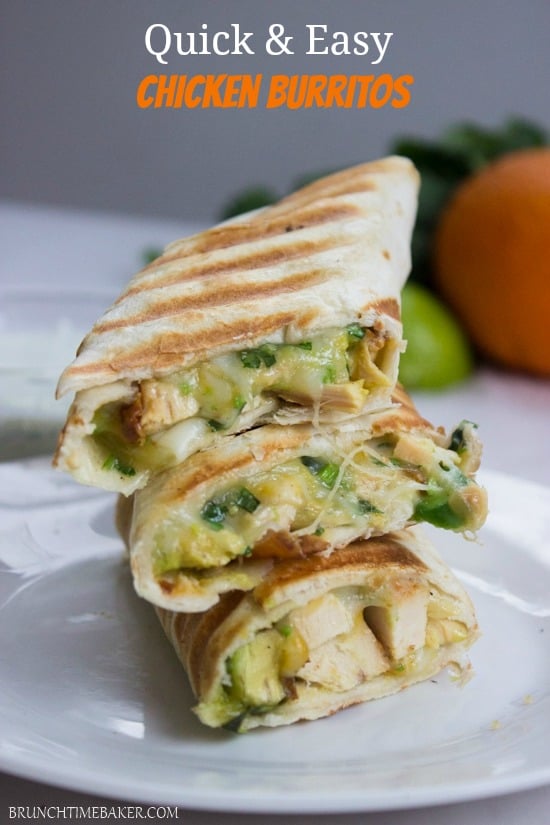 Easy Weekly Meals - Chicken Burrito