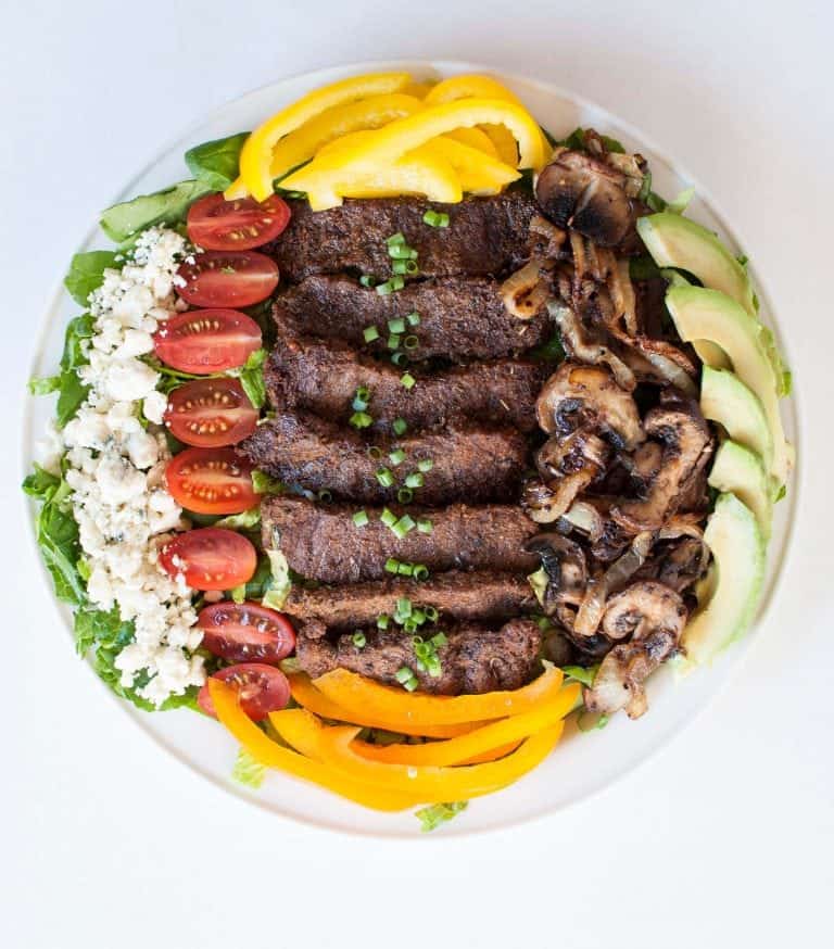 Keto Meal Prep Idea - Blacked Chicken Steak Salad