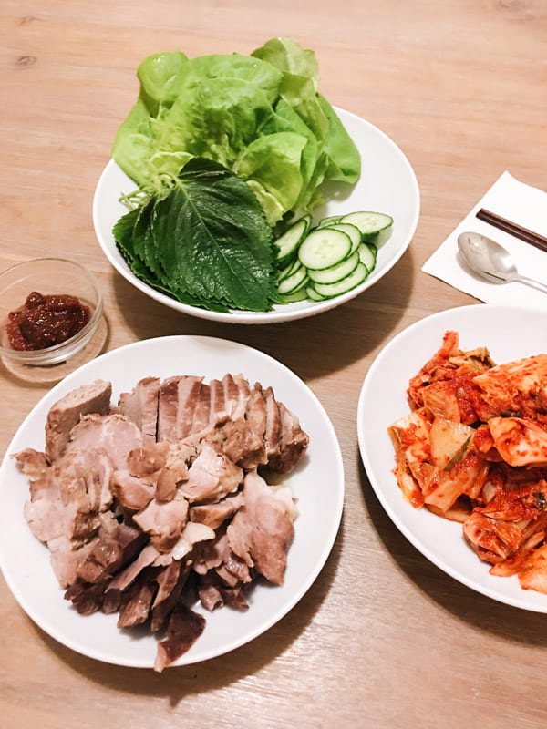 korean lettuce wraps pork