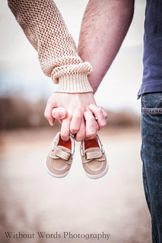 Pregnancy Announcement Shoes