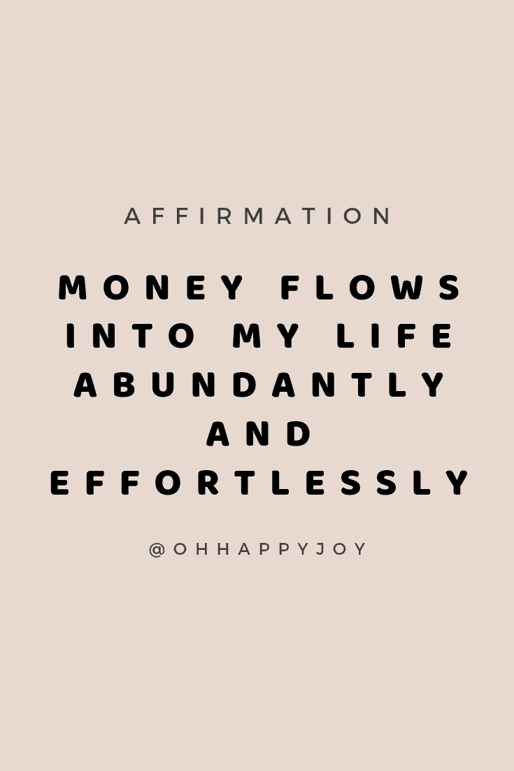 money affirmations