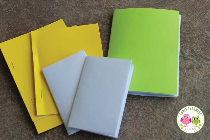 23 quiet ideas for indoor activities - make a blank book for kids