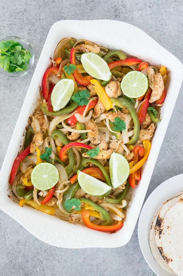 Easy and Healthy Toddler Recipe - BAKED CHICKEN FAJITAS