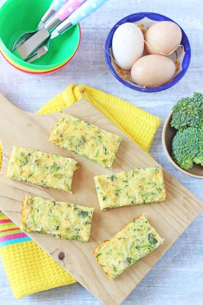 Easy and Healthy Toddler Lunch Ideas- BROCCOLI CHEESE FRITATA