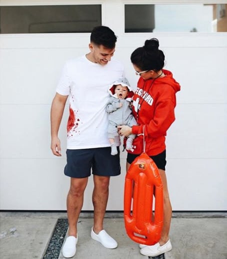 Family Halloween Costumes With Your Baby - Beach Crew