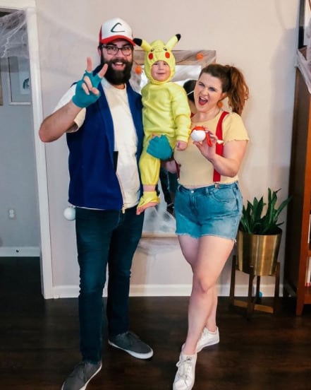Family Halloween Costumes With Your Baby - Pikachu