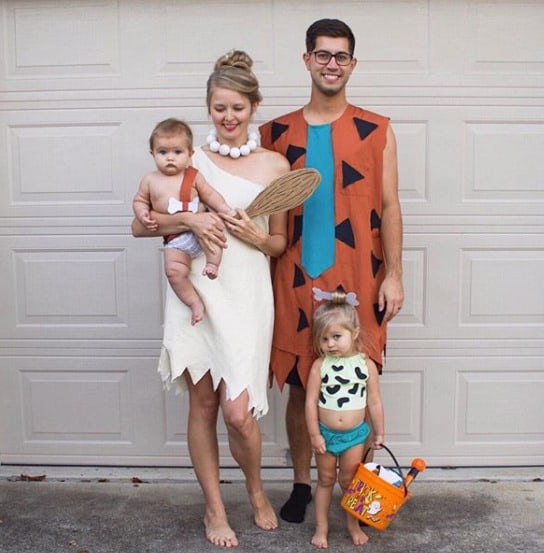 Family Halloween Costumes With Your Baby - The Flinstones