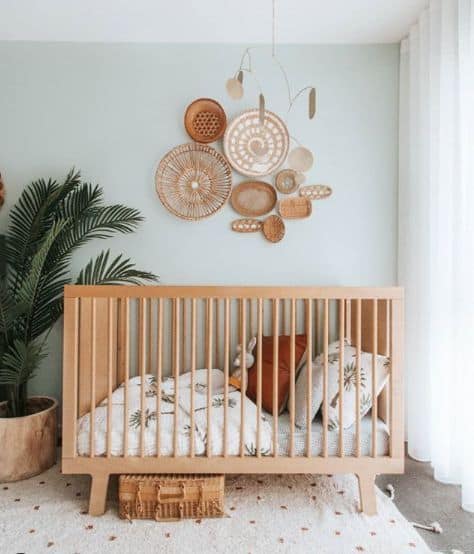 Modern Neutral Boho Nursery Ideas I'm Loving - Bohemian Nursery Ideas