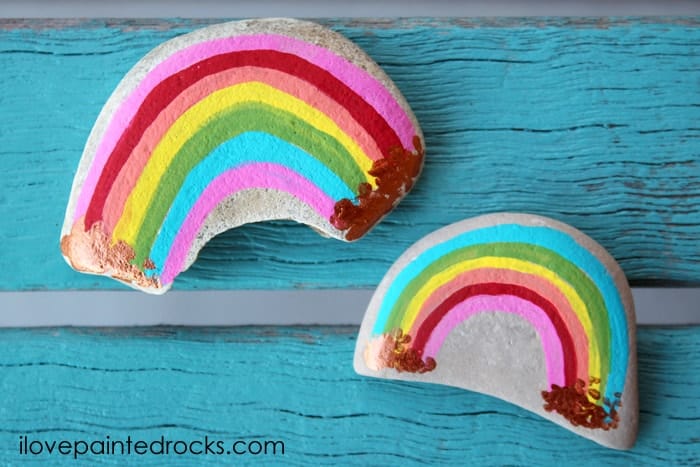 Rainbow painted rock diy i love painted rocks - 23 Quiet Indoor Actitivies Ideas