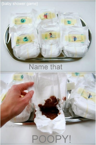 Baby Shower Games That Are Actually Fun - Name The Baby Poop