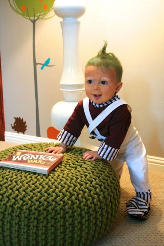 Funny Baby Halloween Costume - Oompa loompa baby halloween costume