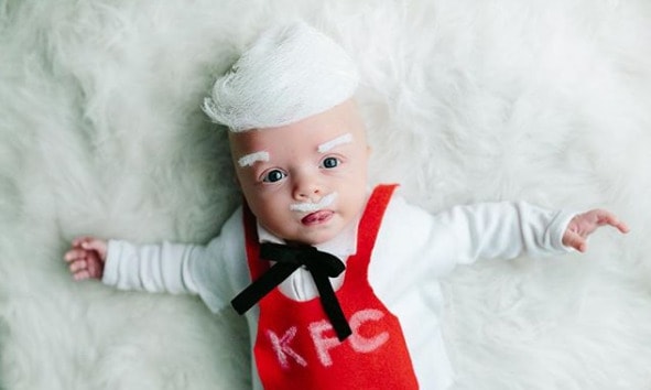 Funny Baby Halloween Costumes - KFC Colonel Sanders BAby Halloween Costume
