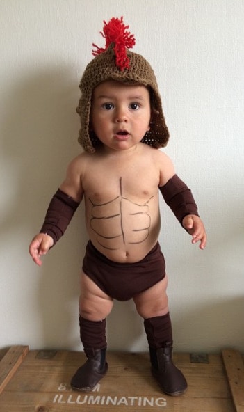 Funny Baby Halloween Costumes - Roman Soldier Baby Halloween Costume