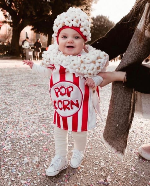 Funny Baby halloween Costumes - Popcorn baby halloween costume