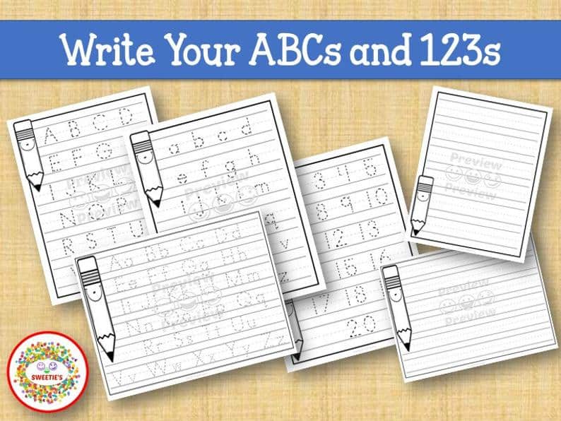 Learning Printables For 2 Year Old - Alphabet Practice Worksheets Number Practice Worksheets