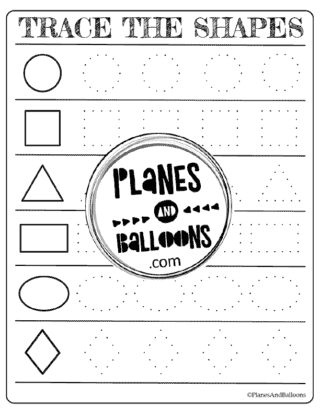Learning Printables For 2 Year Old - shape worksheet