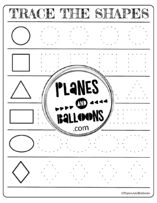 Big And Small Worksheets PDF - Planes & Balloons