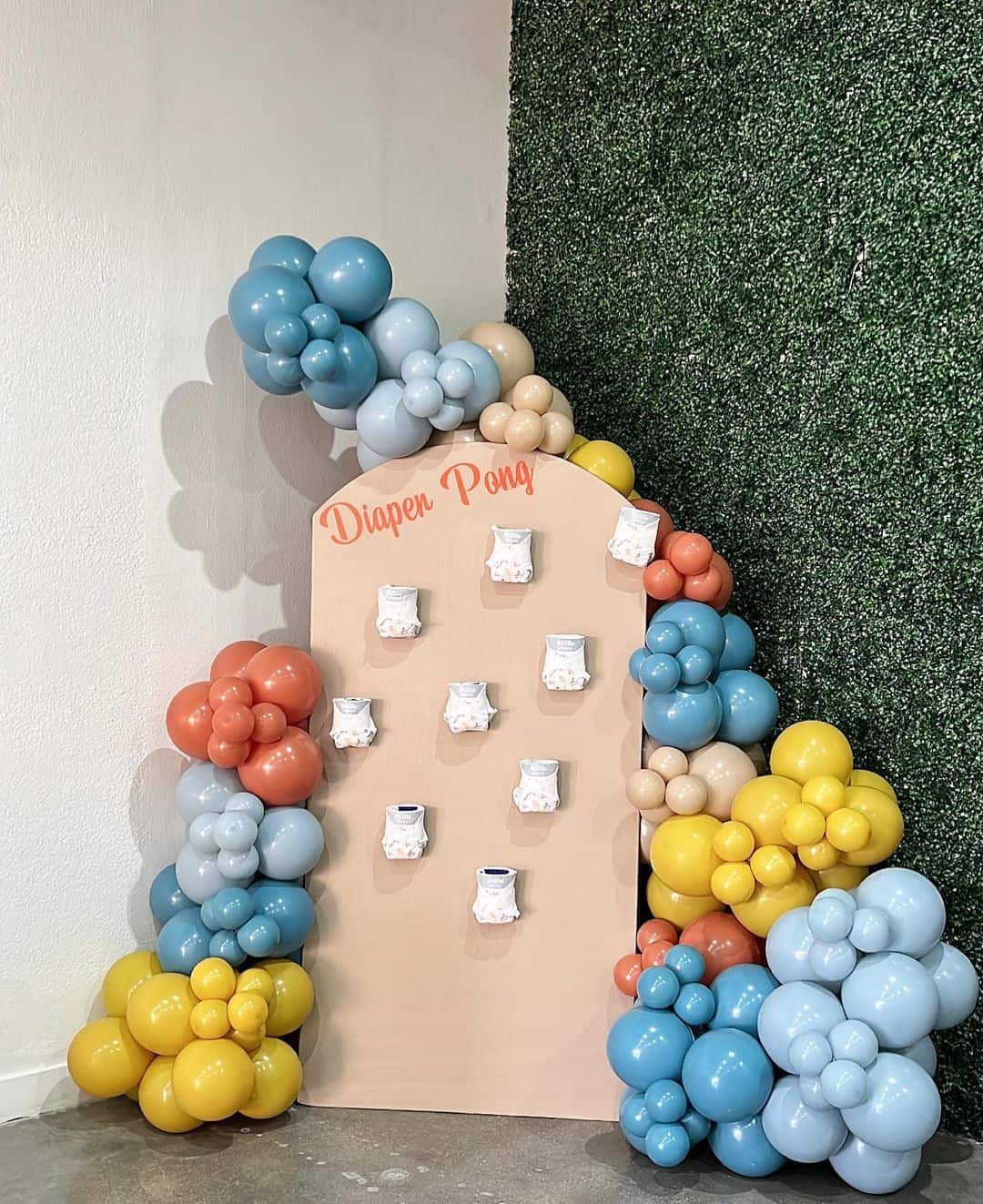 diaper pong baby shower