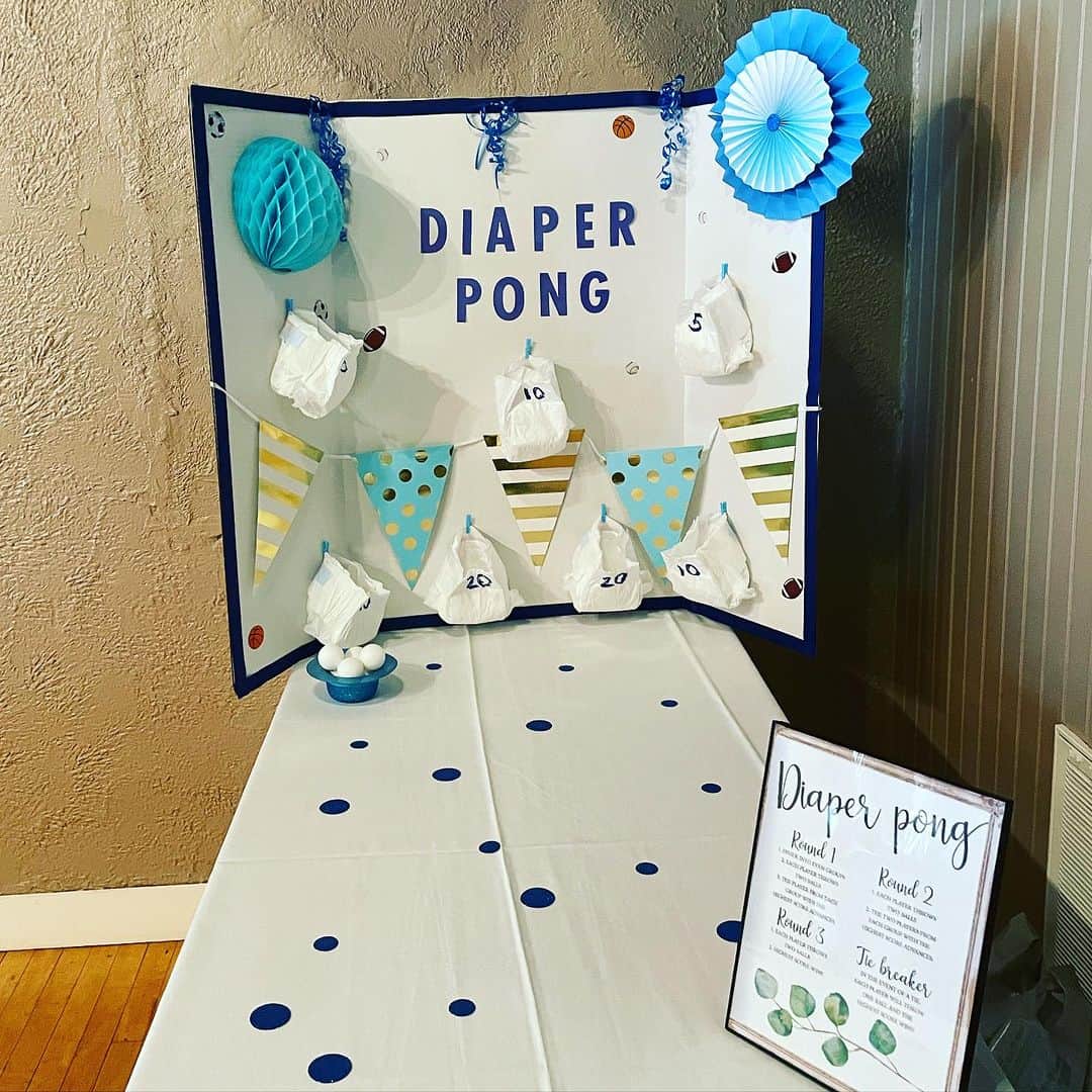 diy diaper pong game example
