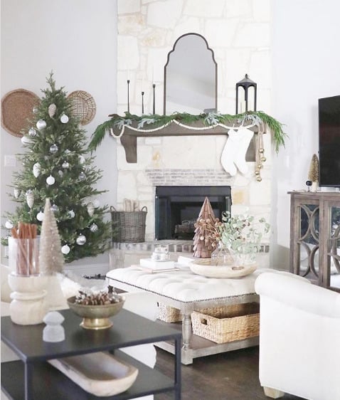 modern and neutral christmas decor ideas - budget decors