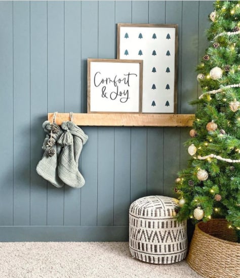 modern and neutral christmas decor ideas - mill city workshop