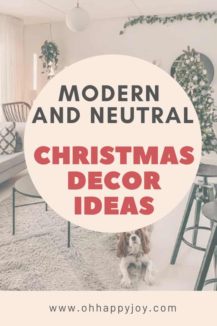 modern and neutral christmas decor ideas (2)