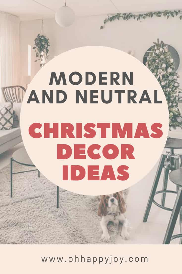 modern and neutral christmas decor ideas (2)