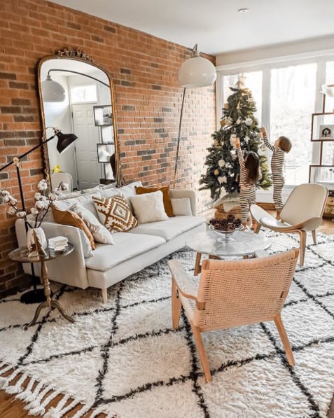 modern and neutral christmas decor ideas - everyday eve