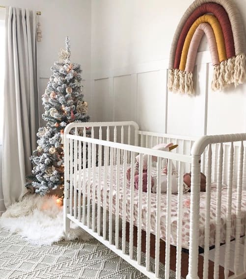 modern and neutral christmas decor ideas - golden birch mama