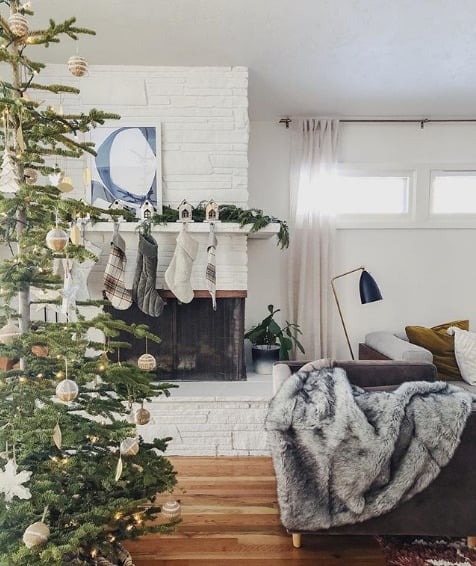 modern and neutral christmas decor ideas - simply grove