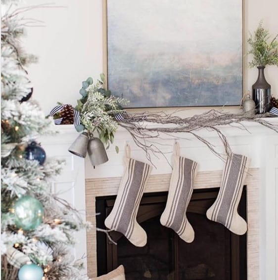 modern and neutral christmas decor ideas - thiessen designco