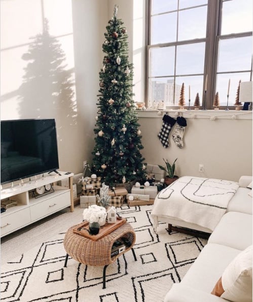 modern and neutral christmas decor ideas - wilson aesthetic