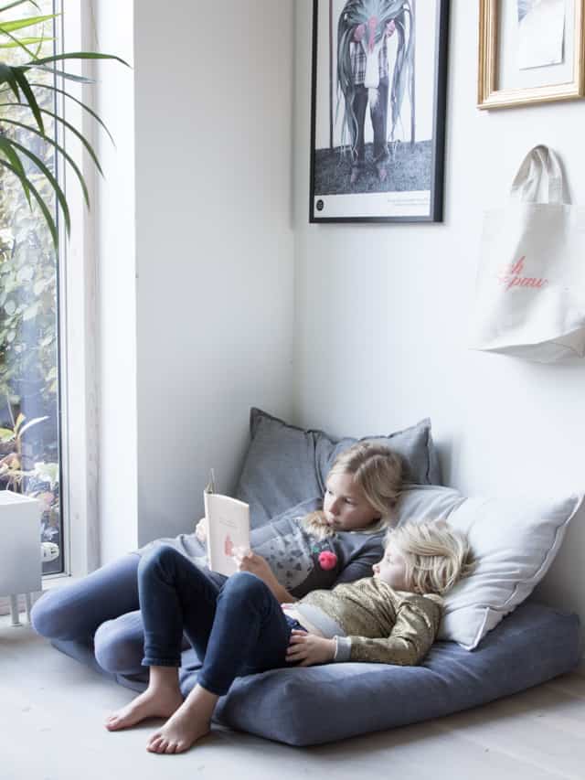 kid friendly living room - seating area - play area