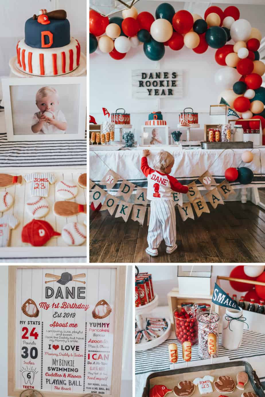 Baseball 1st Birthday Theme