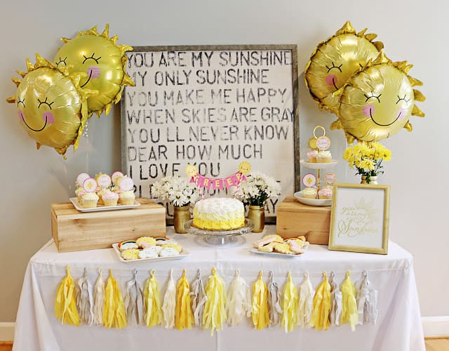 You Are My Sunshine 1st Birthday Theme