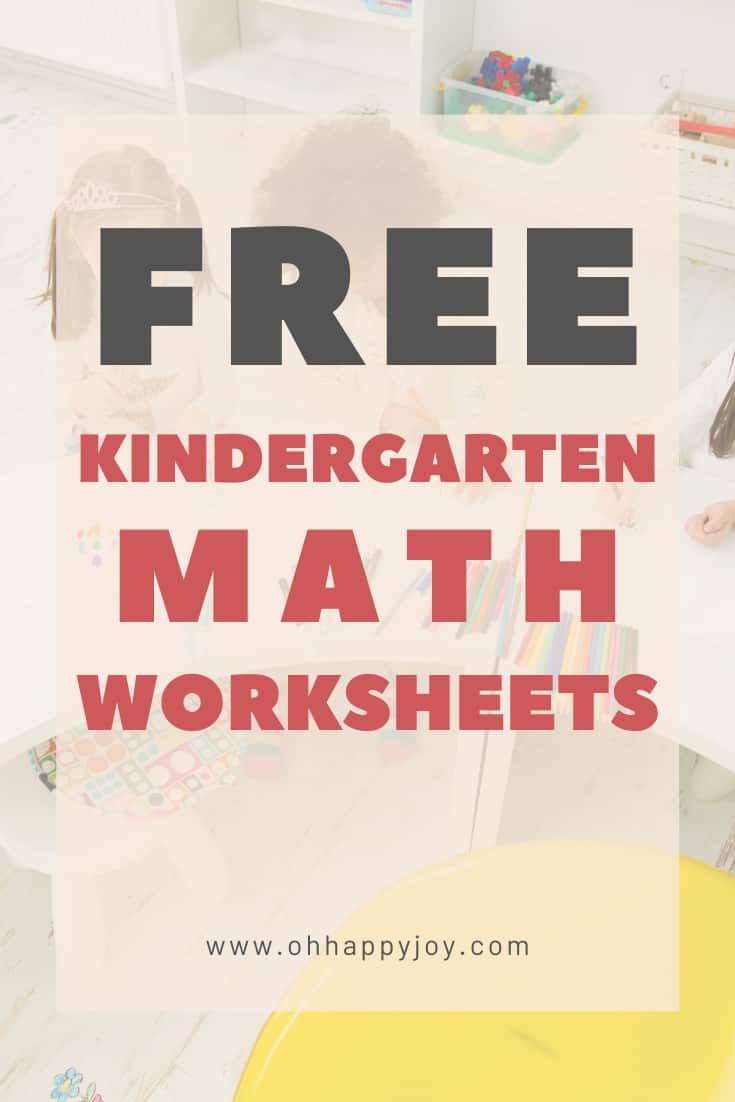 Free Kindergarten Math Worksheets