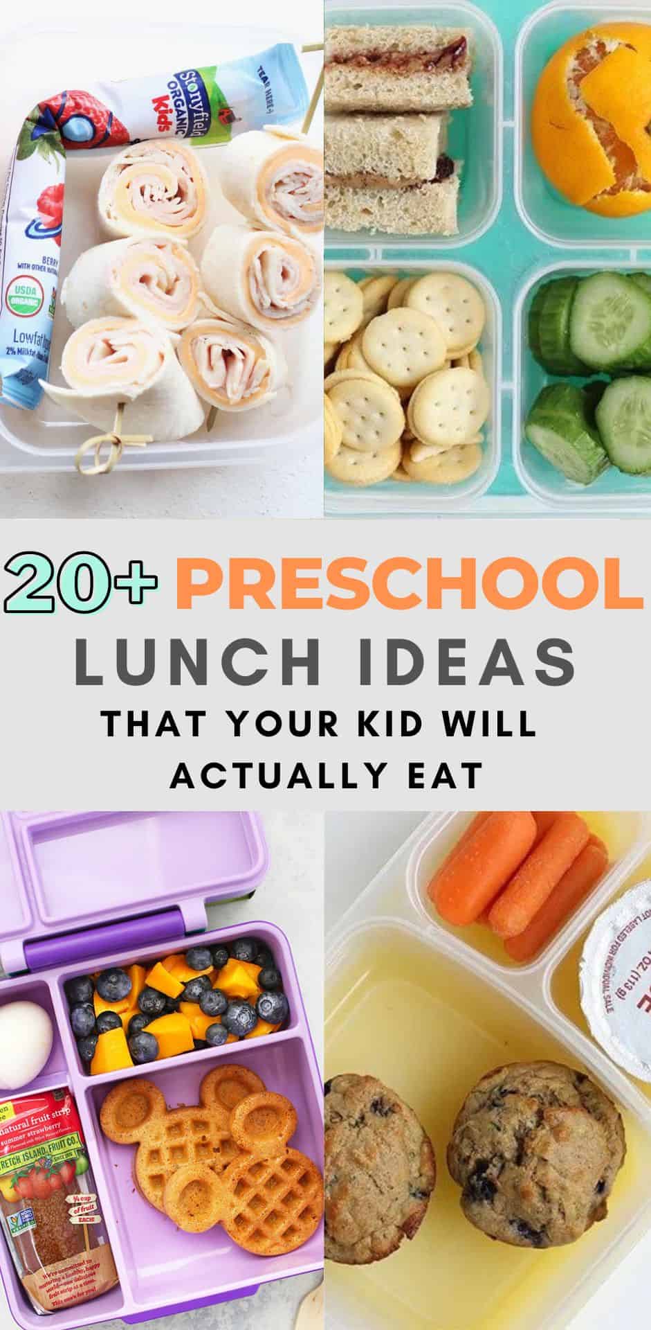 preschool lunch ideas