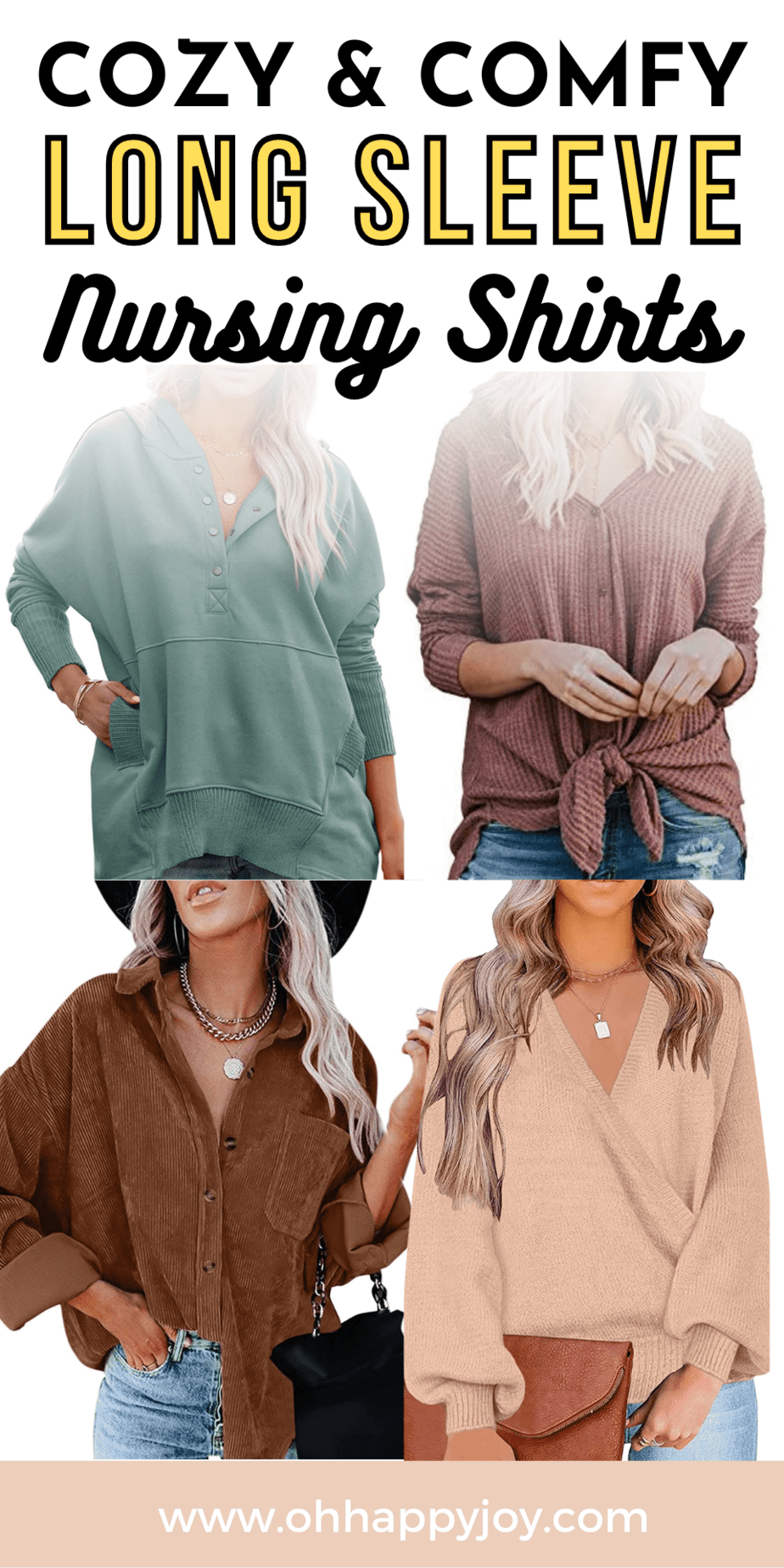 Long Sleeve Nursing Shirts