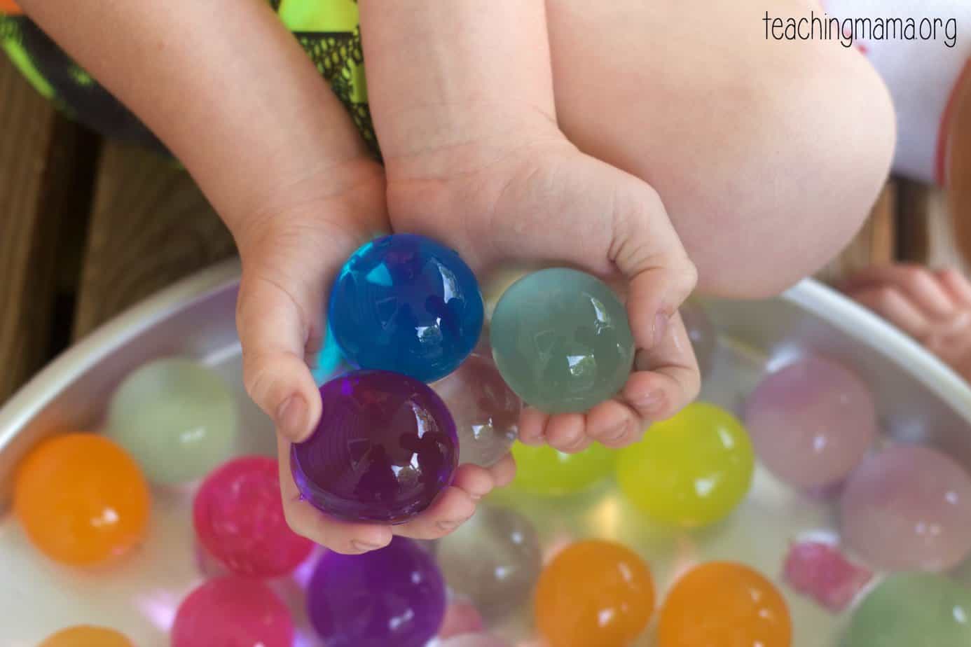 Sensory activities for 2-year-olds - Water Bead Sensory Play