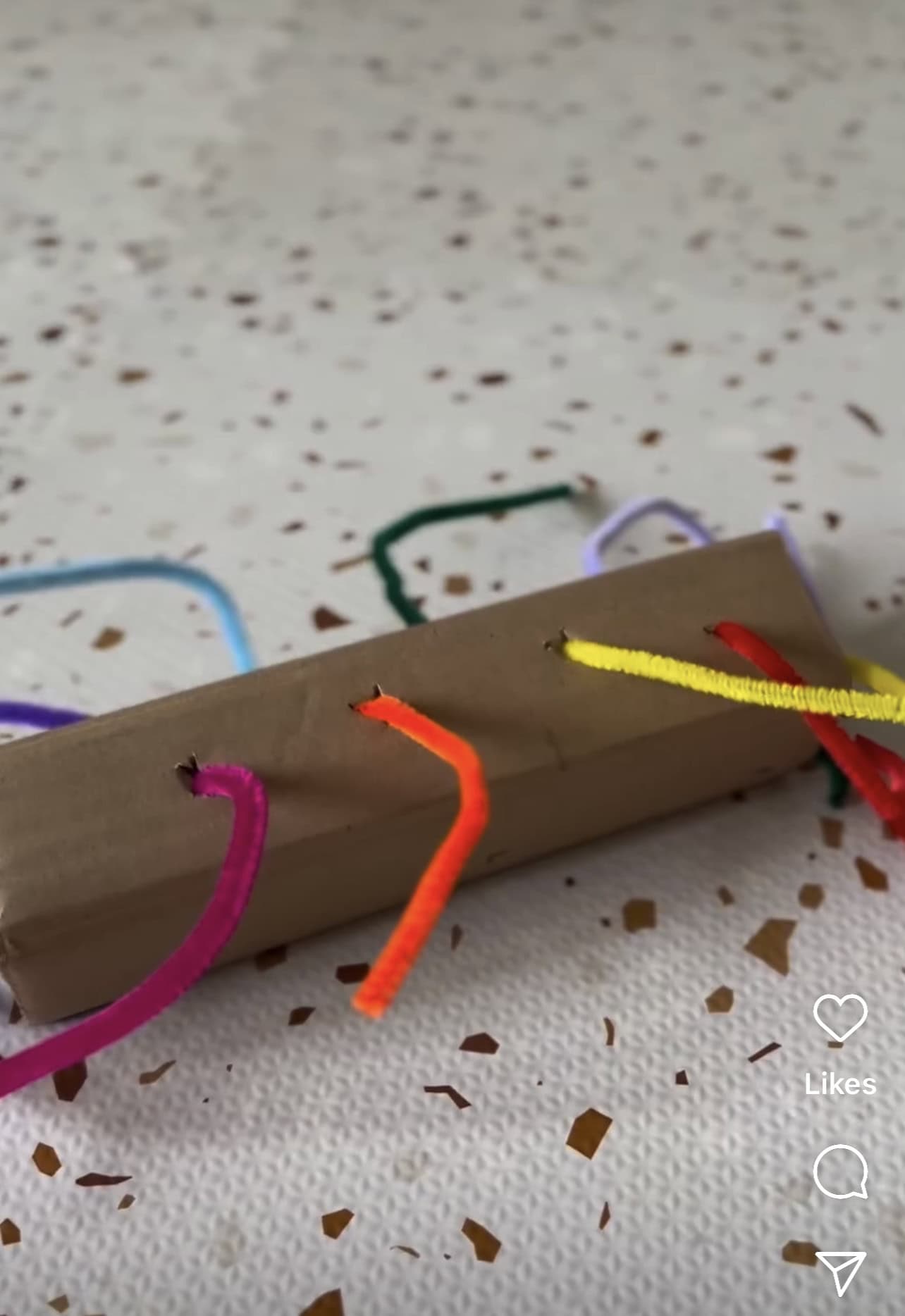 pipe cleaner sensory activity idea