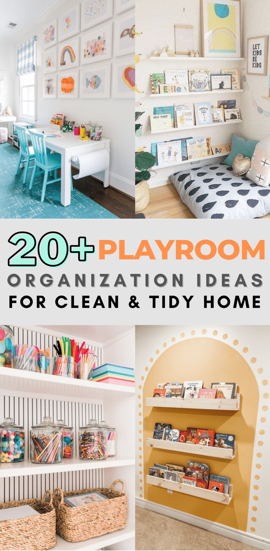 20+ playroom organization ideas