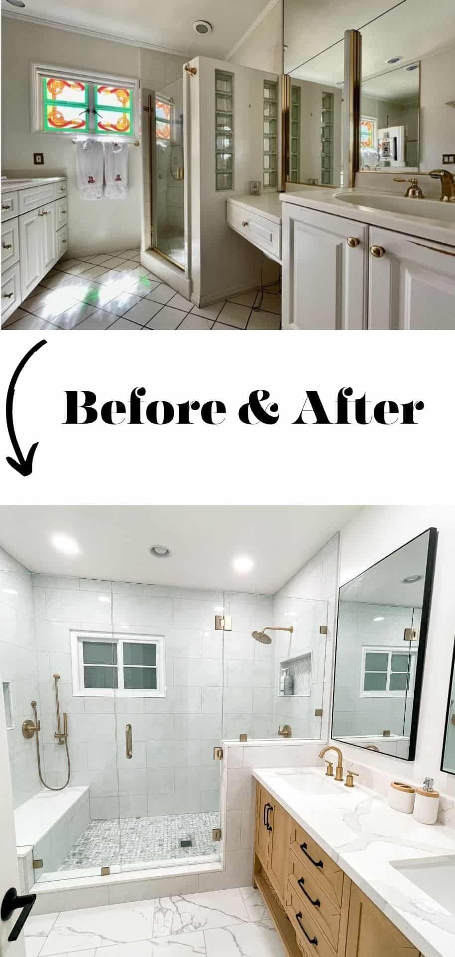 1960s bathroom remodel before and after