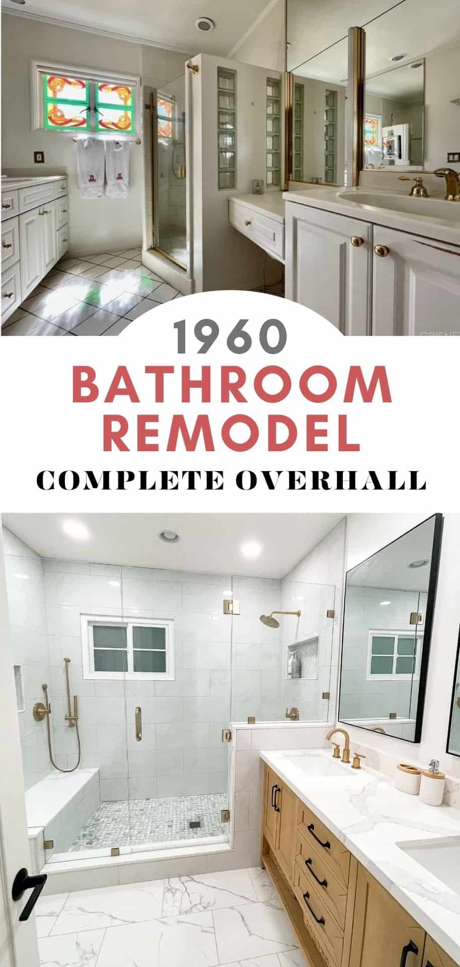 BATHROOM RENOVATION BEFORE AND AFTER