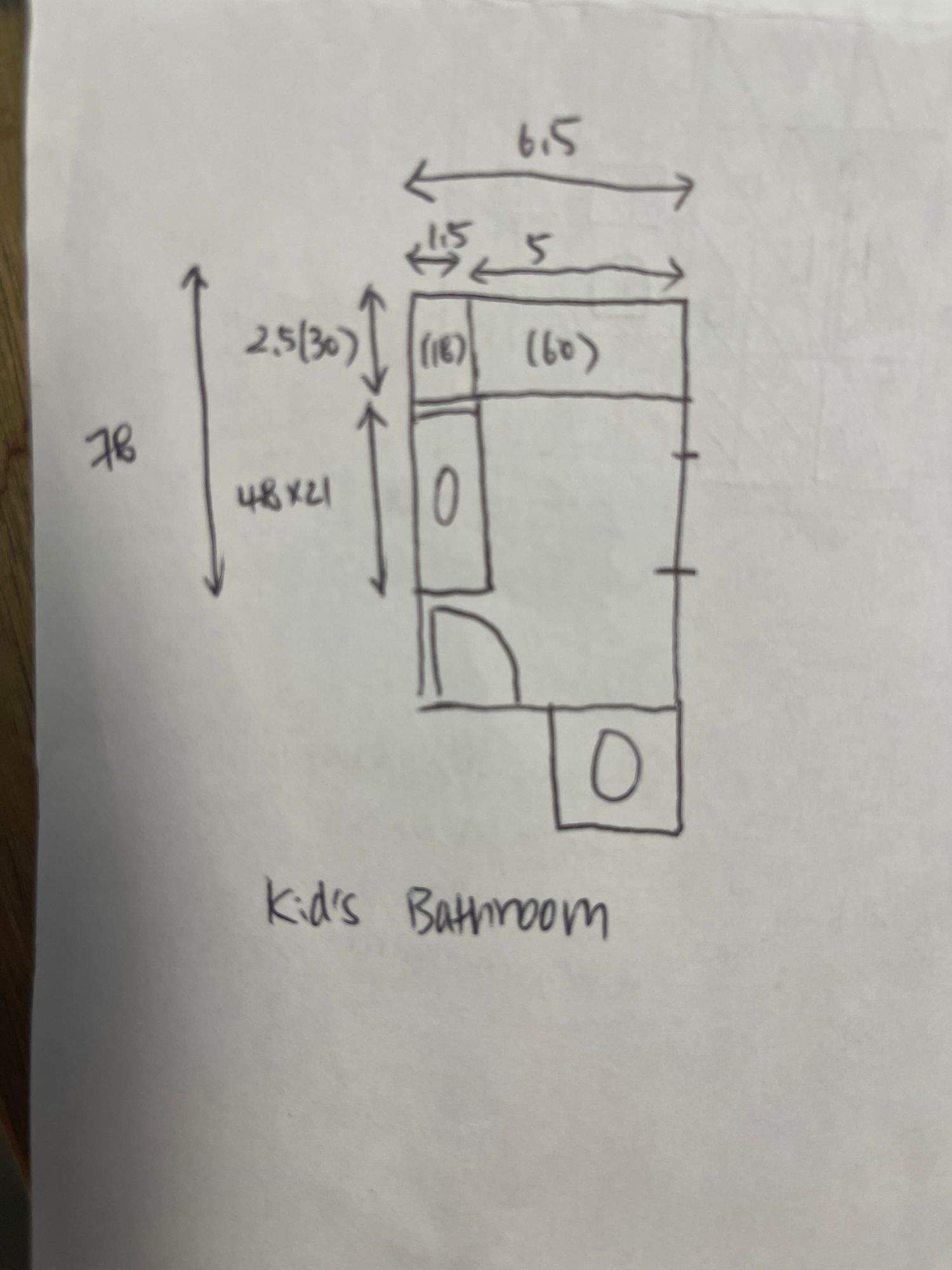 bathroom remodel layout