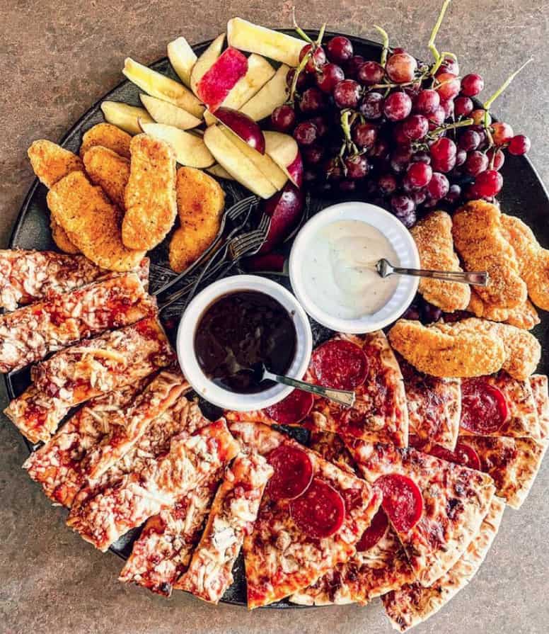 snack charcuterie board