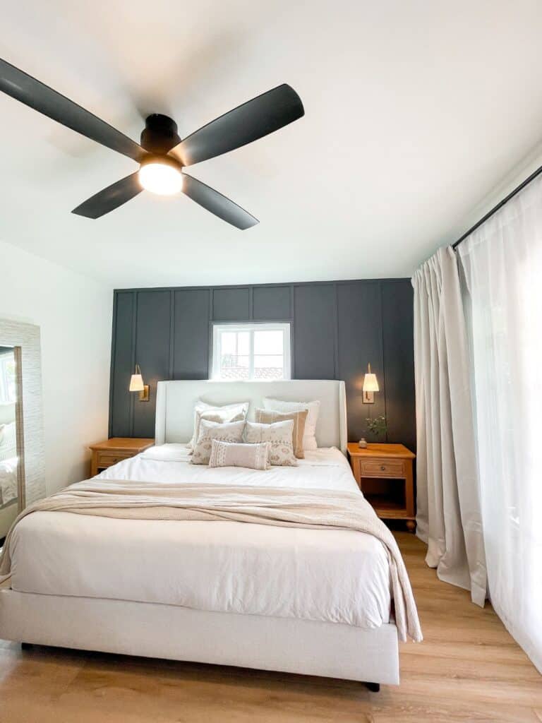 Navy Blue Accent Wall