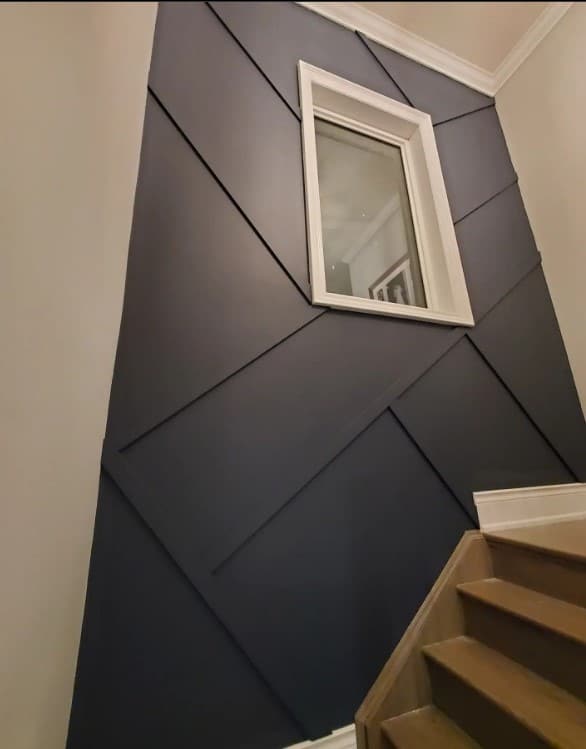 gray accent wall