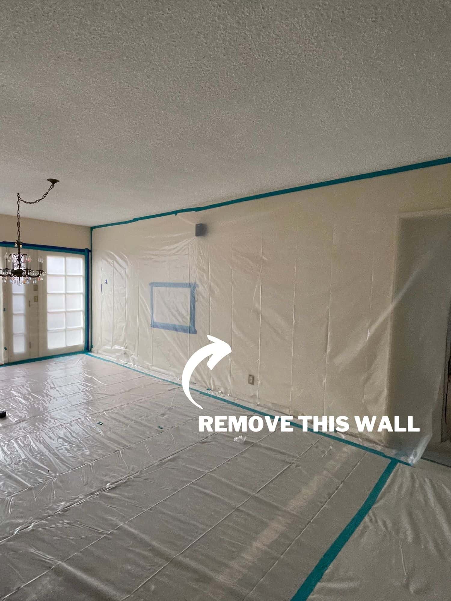 kitchen remodel with wall removal